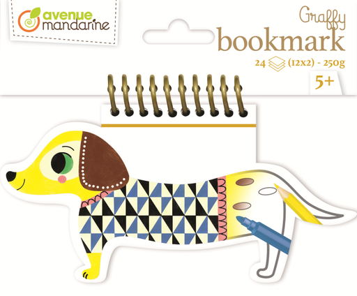 [GY117C] Graffy Bookmarks, Chien