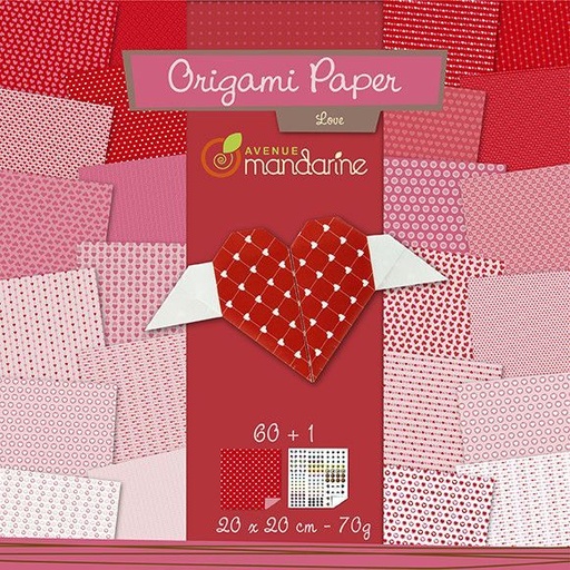 [OR500] * Origami Paper Love, 20 x 20 cm, 60F, 7
