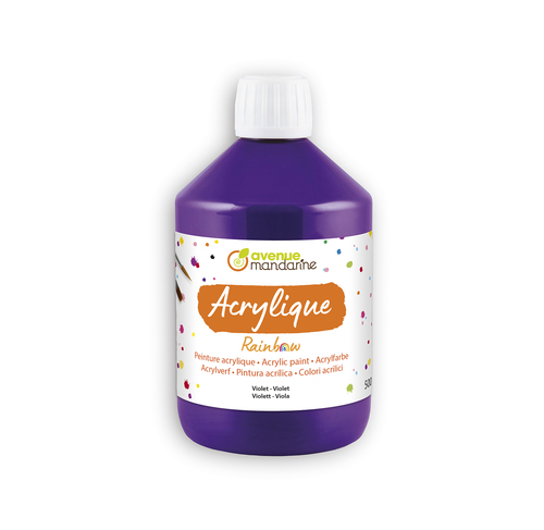 [RB0250500900C] Peinture acrylique Rainbow 500mL Violet