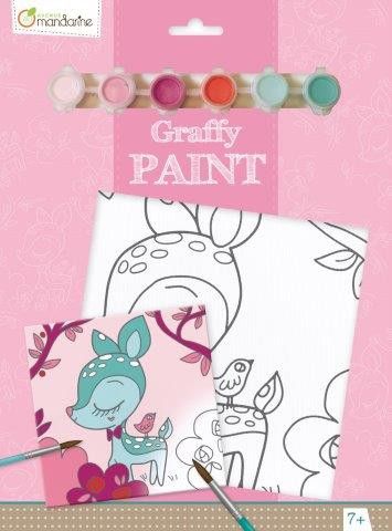 [PP013O] Graffy Paint, Faon, 20x20 cm