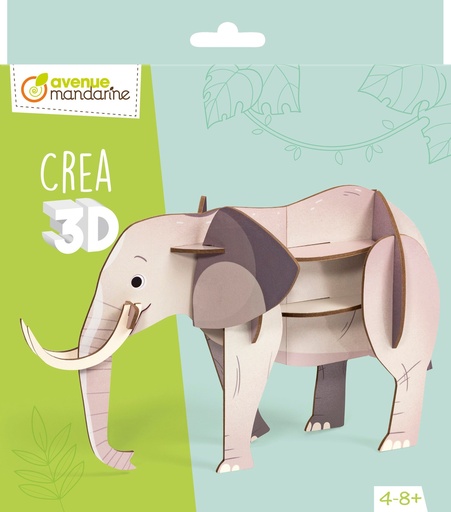 [PU037C] Crea 3D, Eléphant