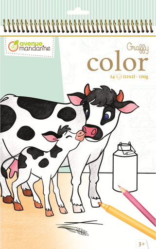 [GY104C] Graffy Color, Animaux de la ferme MamanBébé