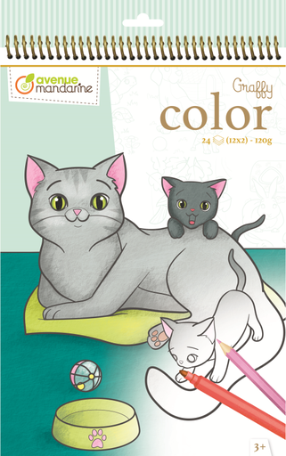 [GY105C] Graffy Color, Animaux familiers MamanBébé