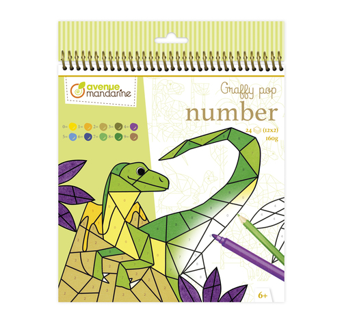 [GY155C] Graffy Pop Number, Dinosaures