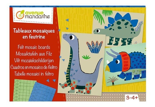 [KC091C] Boîte créative, Tableaux mosaïques en feutrine