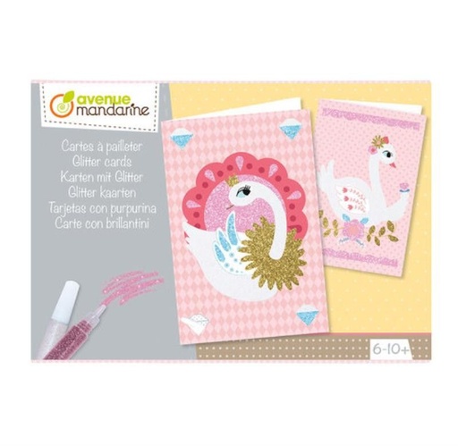[KC065C] * Boîte créative, Cartes à pailleter