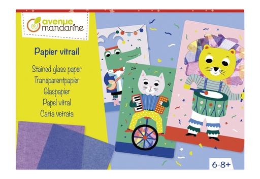 [KC136C] Boîte créative, Papier vitrail