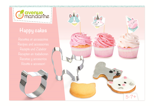 [KC106C] Boîte créative, Happy Cakes, Recettes et accessoires, Chats