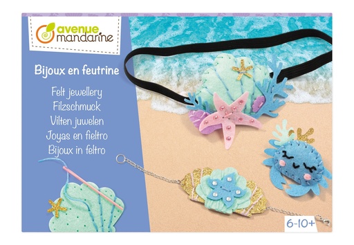 [KC160C] Boîte créative, Bijoux en feutrine, Mer