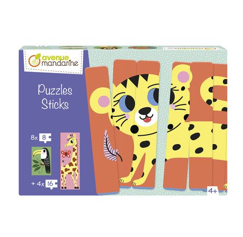 [PU026C] Puzzles Sticks, Animaux de la savane