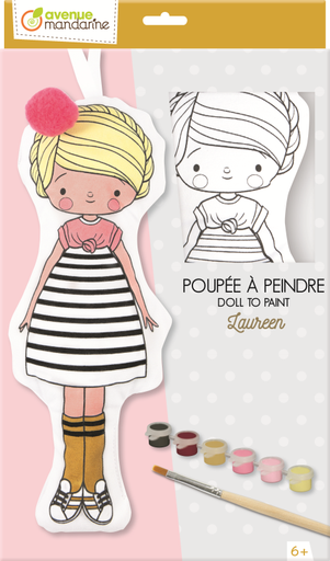 [PP039C] Poppen om te schillderen, Laureen