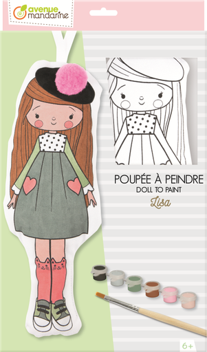 [PP040C] Poupée à peindre, Lisa