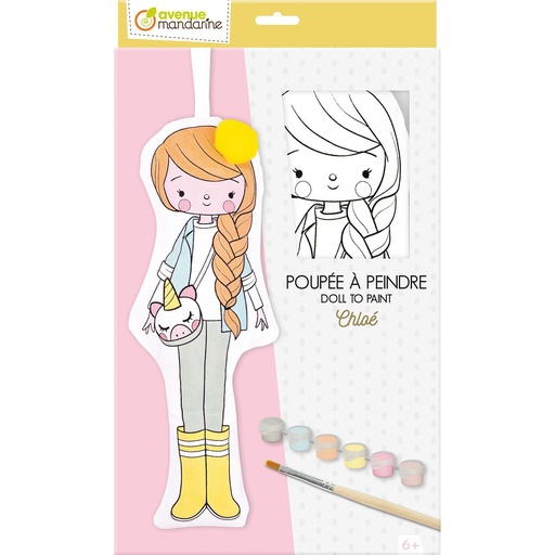 [PP041C] Poupée à peindre, Chloé