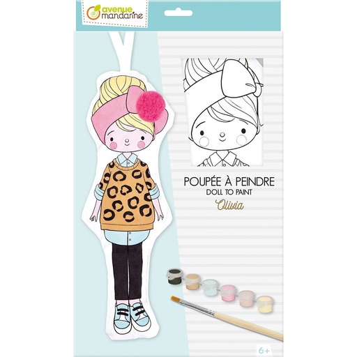 [PP043C] Poupée à peindre, Olivia