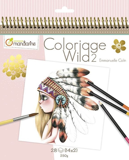 [GY068C] Carnet de coloriage Wild 2