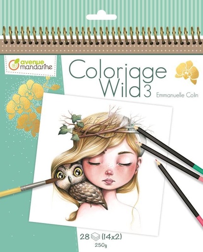 [GY077C] Carnet de coloriage Wild 3