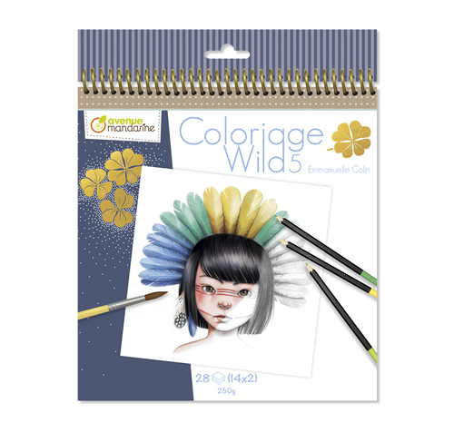 [GY120C] Carnet de coloriage Wild 5