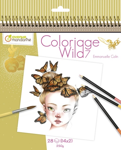 [GY134C] Carnet de coloriage Wild 7