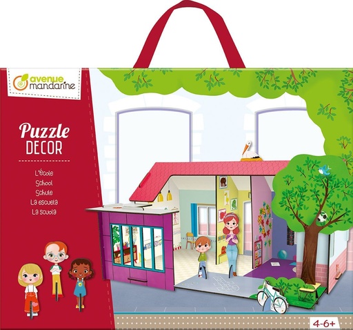 [PU018C] Puzzle Décor, L'école