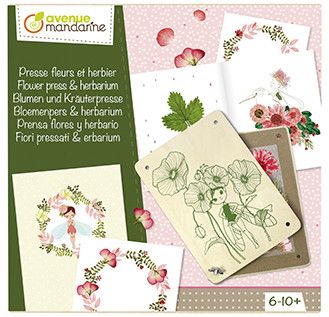 [CO175C] Coffret créatif, Presse fleurs et herbier