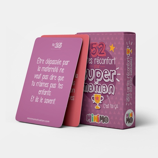 [FRCM-0052C] 52 cartes réconfort pour super maman