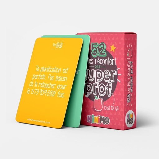 [FRCP-0052C] 52 cartes réconfort pour super prof