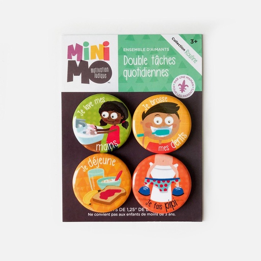 [FRDT-0004A] Double tâches quotidiennes (4 aimants)