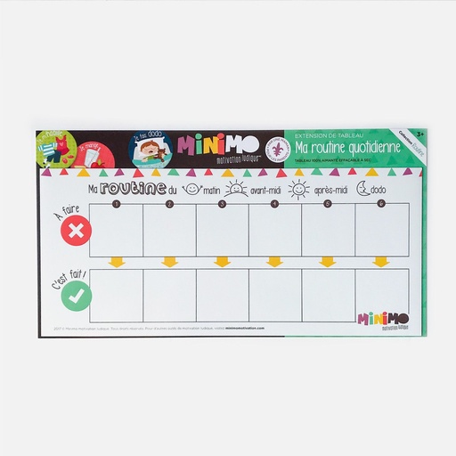 [FREX-0001T] Extension de tableau Ma routine quotidienne