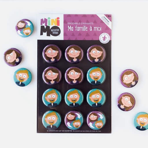 [FRFA-0012A] Ma famille à moi (12 aimants)