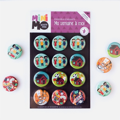 [FRSE-0012A] Ma semaine à moi (12 aimants)