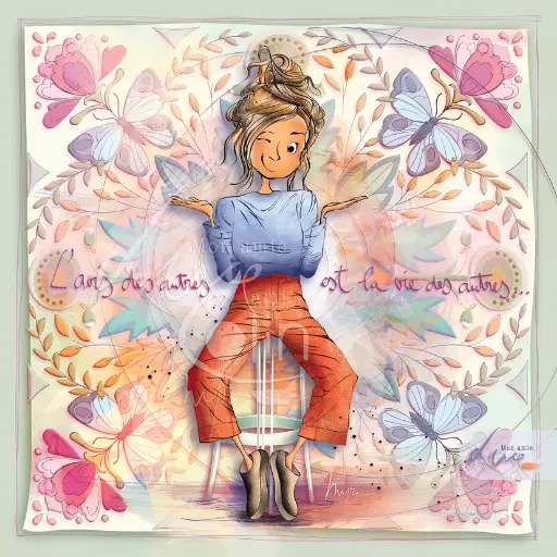 [CS 1177] CS 1177 - Carte Mon Amie Luce "L'avis des autres, c'est la vie des autres"