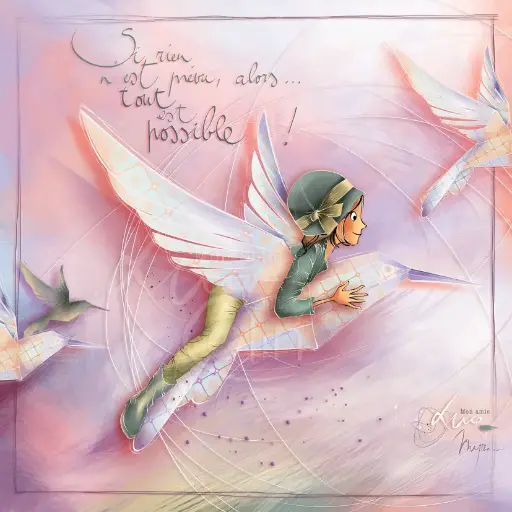 [CS 1179] CS 1179 - Carte Mon Amie Luce "Si rien n'est prévu, alors…tout est possible"