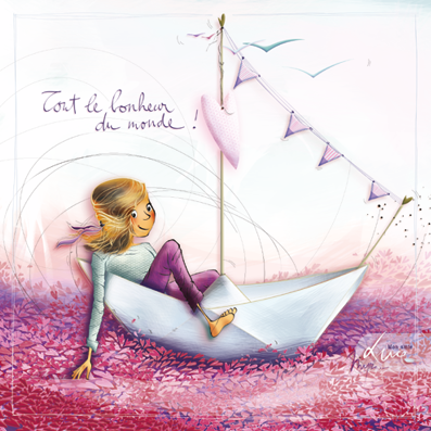 [CS 1181] CS 1181 - Carte Mon Amie Luce "Tout le bonheur du monde"