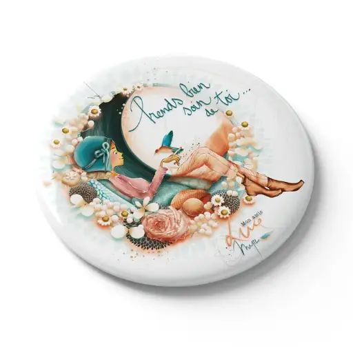 [MGN 043] MGN 043 - Magnet "Prends bien soin de toi" Mon Amie Luce