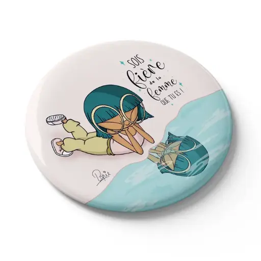 [MGN 047] MGN 047 - Magnet Popie "Sois fière de la femme que tu es!"