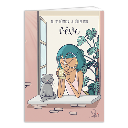[CAR 896] CAR 896 Popie Carnet A6 "Ne pas déranger je réalise on rêve"