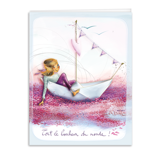 [CAR 899] CAR 899 Carnet A5  Mon Amie Luce "tout le bonheur du monde"